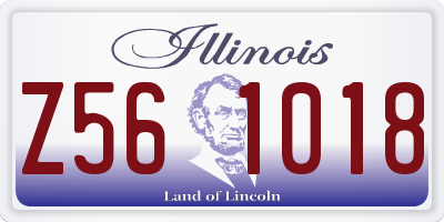 IL license plate Z561018