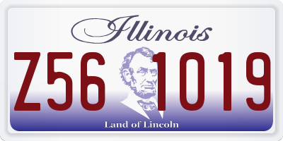 IL license plate Z561019