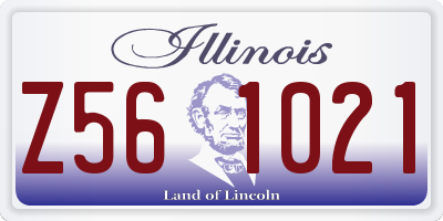 IL license plate Z561021