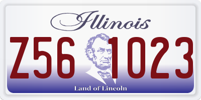 IL license plate Z561023