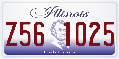 IL license plate Z561025