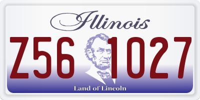 IL license plate Z561027