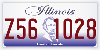 IL license plate Z561028