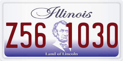 IL license plate Z561030