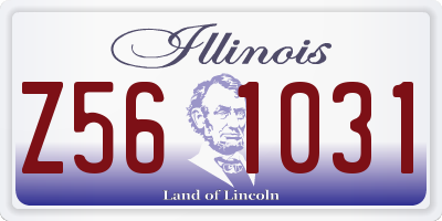 IL license plate Z561031