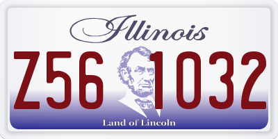 IL license plate Z561032