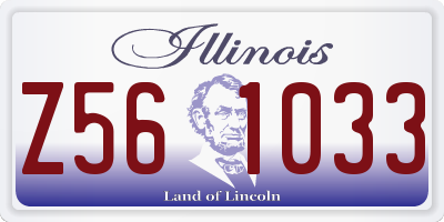 IL license plate Z561033