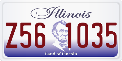 IL license plate Z561035