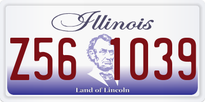 IL license plate Z561039
