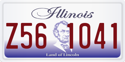 IL license plate Z561041