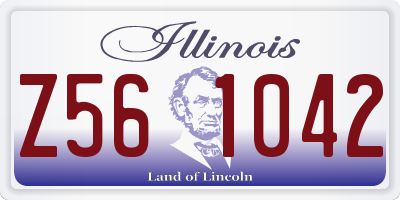 IL license plate Z561042