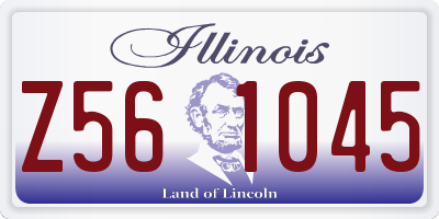 IL license plate Z561045