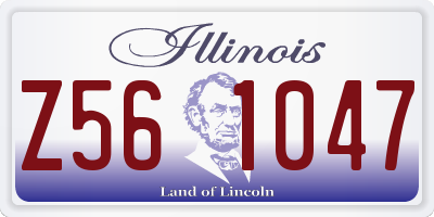 IL license plate Z561047