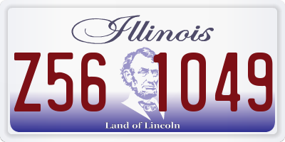 IL license plate Z561049