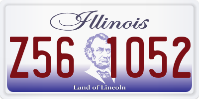 IL license plate Z561052