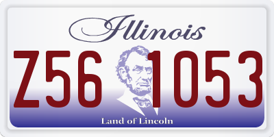 IL license plate Z561053