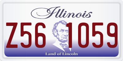 IL license plate Z561059