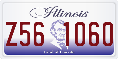 IL license plate Z561060