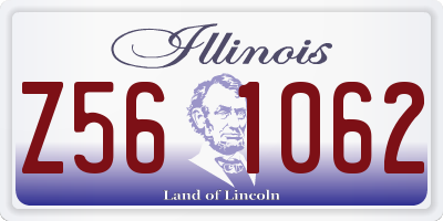 IL license plate Z561062