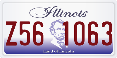 IL license plate Z561063
