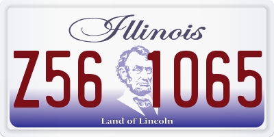 IL license plate Z561065
