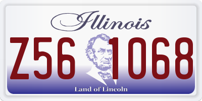 IL license plate Z561068