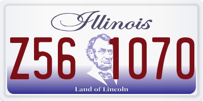 IL license plate Z561070