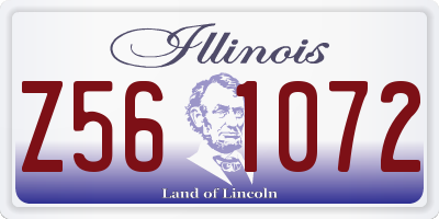 IL license plate Z561072