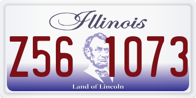 IL license plate Z561073