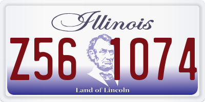 IL license plate Z561074