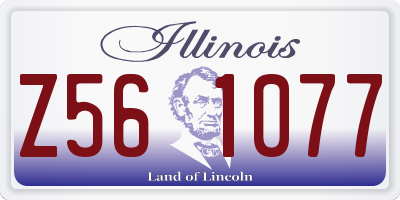 IL license plate Z561077