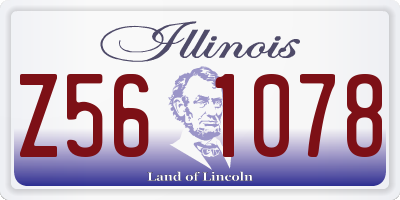 IL license plate Z561078