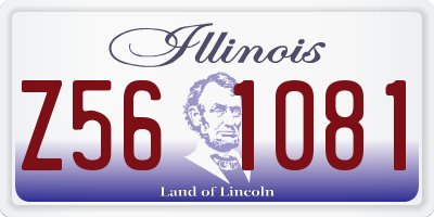 IL license plate Z561081