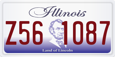 IL license plate Z561087