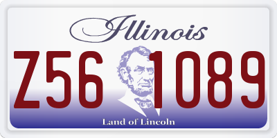 IL license plate Z561089