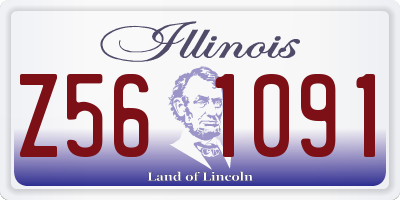 IL license plate Z561091