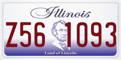 IL license plate Z561093