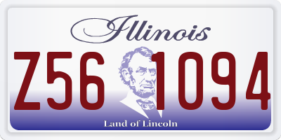 IL license plate Z561094