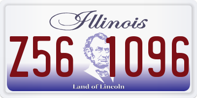 IL license plate Z561096