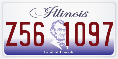 IL license plate Z561097