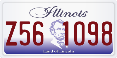 IL license plate Z561098