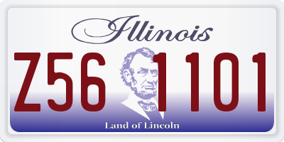 IL license plate Z561101