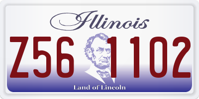 IL license plate Z561102