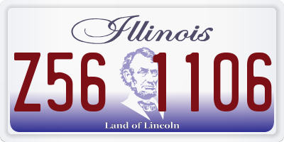 IL license plate Z561106