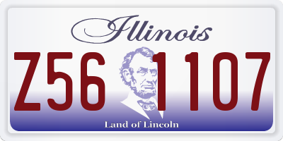 IL license plate Z561107