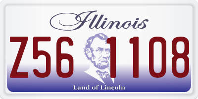 IL license plate Z561108