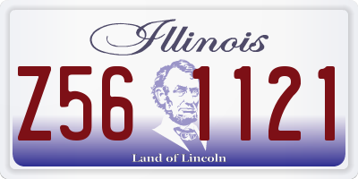 IL license plate Z561121