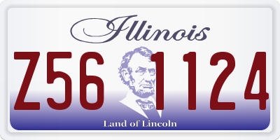 IL license plate Z561124