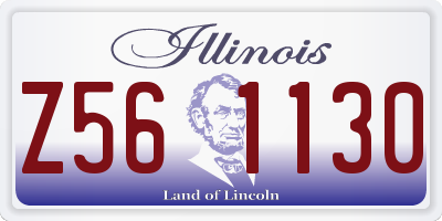 IL license plate Z561130