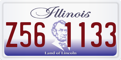 IL license plate Z561133